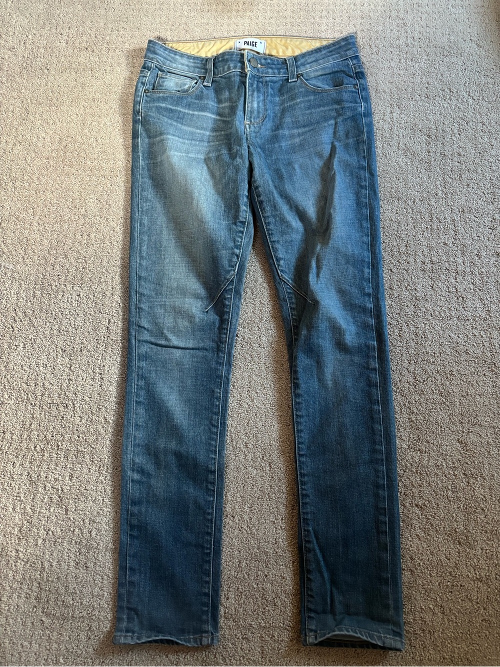 PAIGE Women’s Skinny Jeans in Medium Blue Wash